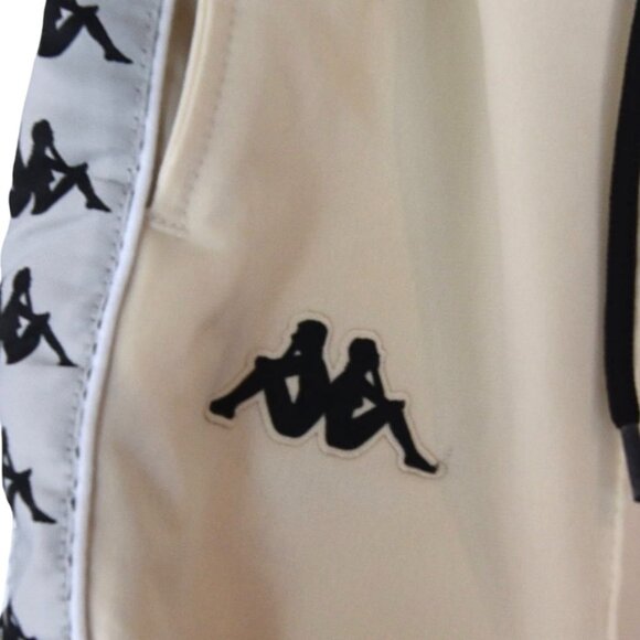 Kappa Logo Track Pants Beige Cream Retro Y2K Streetwear XL - Picture 5 of 8